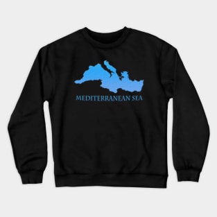 Mediterranean Sea Outline Crewneck Sweatshirt